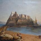 Europese school (XIX) - Castello Aragonese, Ischia, Antiek en Kunst