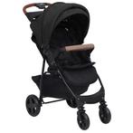 vidaXL Kinderwagen 2-in-1 staal antracietkleurig, Enfants & Bébés, Poussettes & Combinaisons, Verzenden