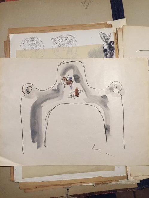 Lucio Fontana (1899-1968) - Studio per decorazione, Antiek en Kunst, Kunst | Schilderijen | Modern