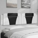 vidaXL Coussin de tête de lit noir et blanc 200 cm, Maison & Meubles, Chambre à coucher | Lits, Neuf, Verzenden