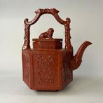 Theepot - Rare - Antique Large Zhisha Yixing Teapot -, Antiek en Kunst