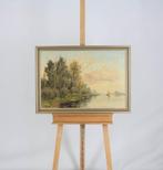 Egbertus Antonie Jansen (1877-1957) - Vaart nabij Gorinchem, Antiquités & Art, Art | Peinture | Classique