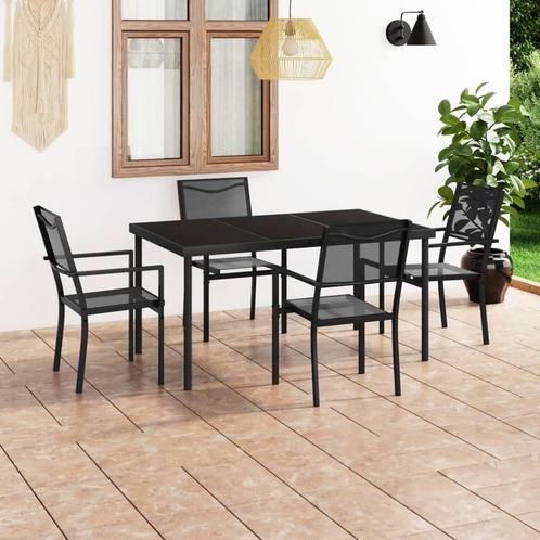 vidaXL Mobilier de salle à manger dextérieur 5 pcs, Jardin & Terrasse, Ensembles de jardin, Neuf, Envoi