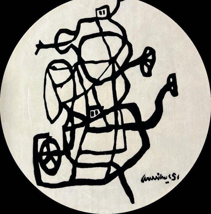 Corneille (1922-2010) - Cobra 1951 (Fond blanc), Antiek en Kunst, Kunst | Designobjecten