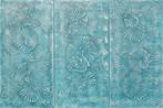 Ksavera - Acqua Abstract painting A1210 - textured triptych, Antiek en Kunst