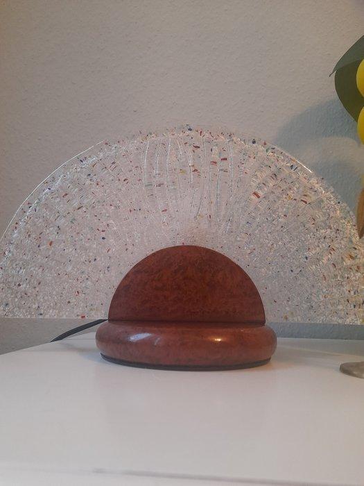 Gebogen tafellamp - waaierlamp - Muranoglas, Antiek en Kunst, Antiek | Verlichting