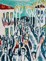 Auguste Durel (1904-1993) - 14 juillet - Lithographie, Antiek en Kunst
