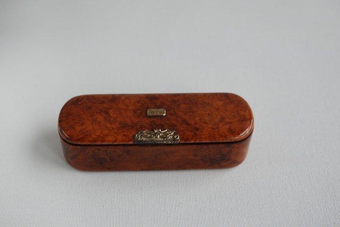 Snuifdoos - Burl Wood - Burl hout snuifdoos, Antiek en Kunst, Antiek | Overige Antiek