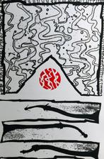 Pierre Alechinsky (1927) - Odessa Mama - Gravure originale, Antiek en Kunst, Antiek | Overige Antiek