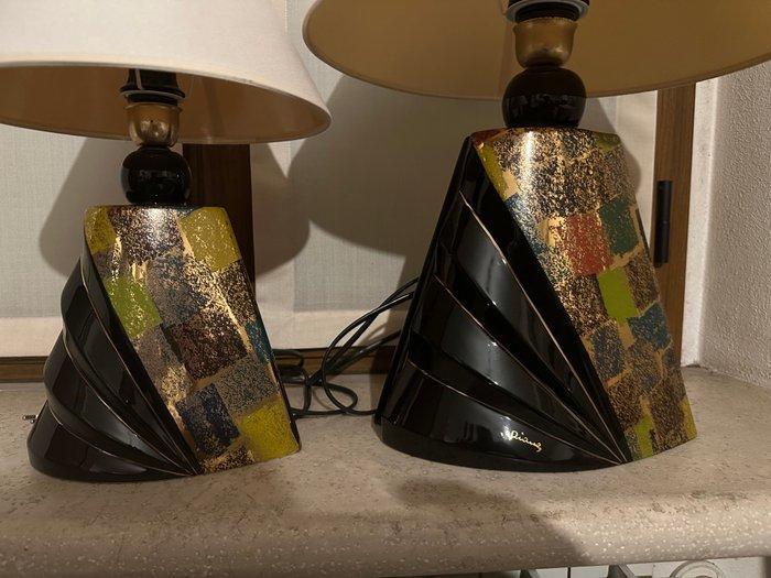 Ceramica Diana - Lamp (2) - Aardewerk - Met de hand gemaakt, Antiek en Kunst, Curiosa en Brocante