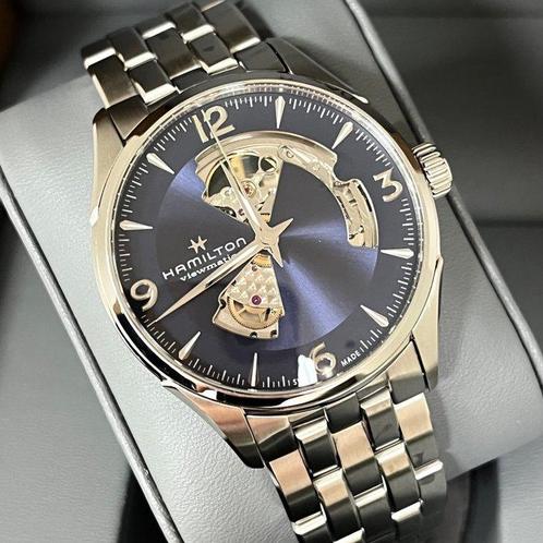 Hamilton - Jazzmaster Open Heart - H32705141 - Unisexe -, Handtassen en Accessoires, Horloges | Heren