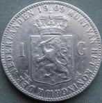 Nederland. Wilhelmina. 1 Gulden 1909 (Zonder Minimumprijs), Postzegels en Munten