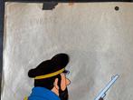 Tintin - Studio Belvision - Haddock - Gouache - 1 Originele, Boeken, Stripverhalen, Nieuw