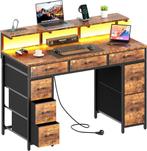 Bureau - Computertafel - Computerbureau - 120x50 cm - Bruin, Verzenden