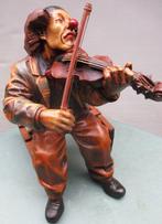 Figure - Musikalischer Pariser Clochard - résine synthétique, Antiquités & Art