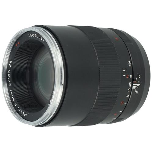 Carl Zeiss 100mm f/2 Macro-Planar T* ZE Canon EF occasion, Audio, Tv en Foto, Foto | Lenzen en Objectieven, Zo goed als nieuw