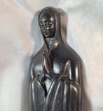 Beeld, Mariabeeld - ebbenhout - 33.5 cm - Hout, Antiek en Kunst