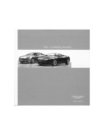 2004 ASTON MARTIN DB9 BROCHURE ENGELS