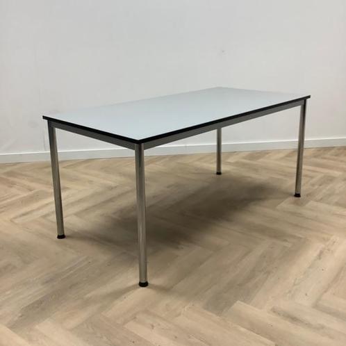 Tweedehands kantinetafel Artifort 160x80 cm, grijs blad -, Zakelijke goederen, Kantoor en Winkelinrichting | Kantoormeubilair en Inrichting
