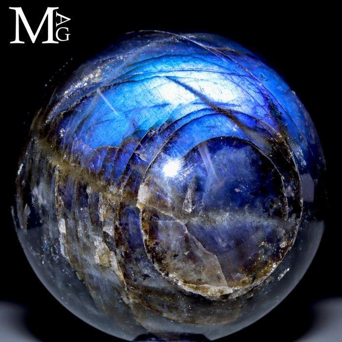 Flash Labradoriet Kristallen - Labradorite Sphere - Hoogte:, Antiek en Kunst, Curiosa en Brocante