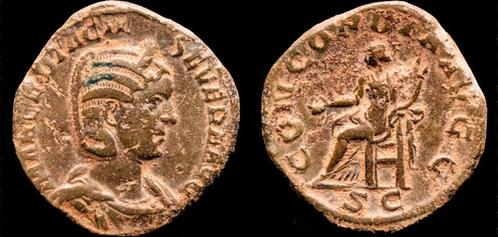 244-249ad Roman Otacilia Severa Ae sestertius Concordia s..., Timbres & Monnaies, Monnaies & Billets de banque | Collections, Envoi