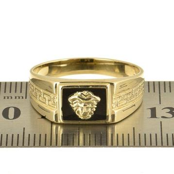 Ring - 14 karaat Geel goud Onyx