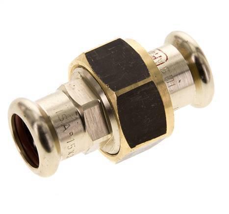 Perskoppeling wartelmoer - 15mm Persmof - Koperlegering, Doe-het-zelf en Bouw, Overige Doe-Het-Zelf en Bouw, Verzenden