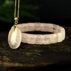 Rozenkwarts - Hoogwaardige kwaliteit - Unieke stukken- 35.6, Verzamelen, Mineralen en Fossielen