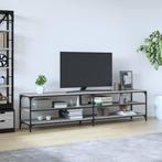 vidaXL Meuble TV sonoma gris 200x30x50 cm bois, Maison & Meubles, Armoires | Mobilier de télévision, Neuf, Verzenden