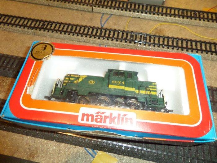 Märklin H0 - 3149 - Diesellocomotief (1) - Serie 8024 - NMBS, Hobby en Vrije tijd, Modeltreinen | H0