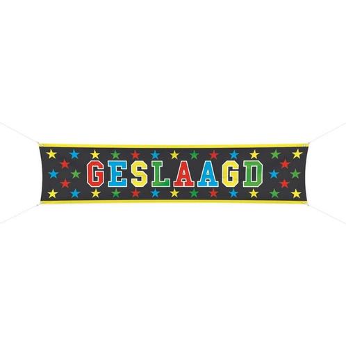 Geslaagd Vlag 1,8m, Hobby en Vrije tijd, Feestartikelen, Nieuw, Verzenden