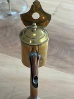 Lamp - Messing - Antieke olielamp, Antiek en Kunst