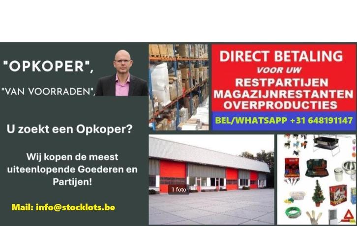 Opkoper van Overtollige Voorraden - Restanten - Loten, Zakelijke goederen, Stock en Retail | Partijen goederen