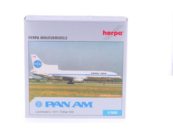 Schaal 1:500 Herpa 504911 Pan Am L-1011 TriStar Herpa Wi..., Hobby en Vrije tijd, Modelbouw | Vliegtuigen en Helikopters, Gebruikt