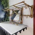 Art Deco Barlington Trein Wandkapstop Met Spiegel, 1970,