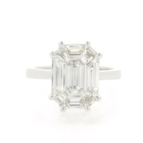 Bague - 18 carats Or blanc -  1.21ct. tw. Diamant, Handtassen en Accessoires, Ringen