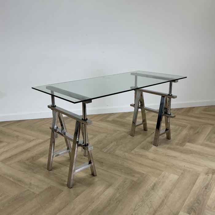 Design bureau Eichholtz shaker (in hoogte verstelbaar), Huis en Inrichting, Bureaus, Bureau, Gebruikt, In hoogte verstelbaar