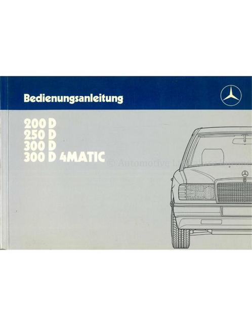 1987 MERCEDES BENZ E KLASSE INSTRUCTIEBOEKJE DUITS, Autos : Divers, Modes d'emploi & Notices d'utilisation