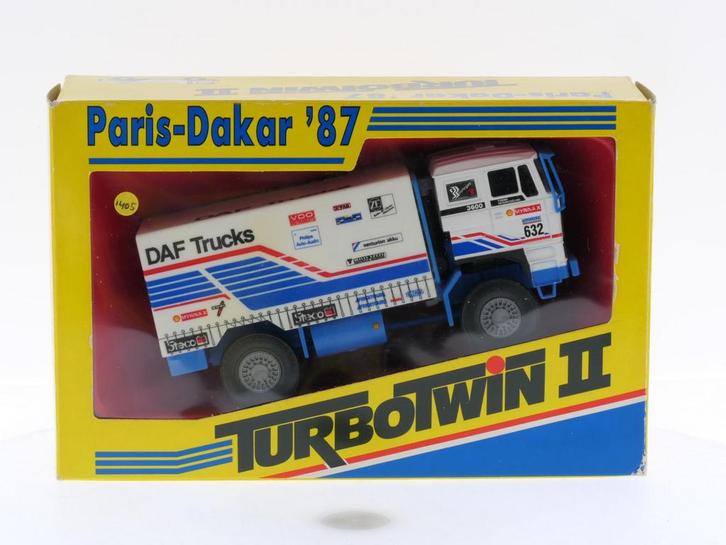 Schaal 1:50 Portegies truck models DAF Turbotwin II Parij..., Hobby en Vrije tijd, Modelauto's | 1:50, Zo goed als nieuw, Ophalen of Verzenden