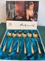 Koffielepel (6) - Skyscraper goudgeplateerd - Verguld,, Huis en Inrichting, Nieuw