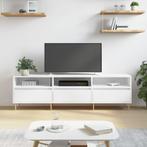 vidaXL Meuble TV blanc 150x30x44,5 cm bois dingénierie, Maison & Meubles, Armoires | Mobilier de télévision, Neuf, Verzenden
