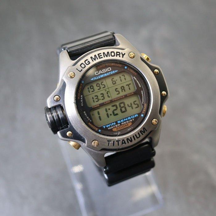 Casio - LOG MEMORY / Twin Sensor - Zonder minimumprijs -, Handtassen en Accessoires, Horloges | Heren