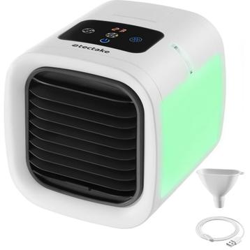 tectake Luchtkoeler Frosty met LED-verlichting, 2 koelstande beschikbaar voor biedingen