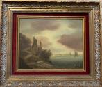 Europese school (XX) - Sfeervol Romantisch Kustlandschap met, Antiek en Kunst