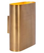Lucide OVALIS - Wandlamp - 2xE14 - Mat Goud / Messing, Verzenden
