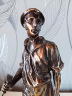 Statue, Mijnwerker - 33 cm - Marbre, Régule, Antiek en Kunst