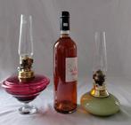 Petroleumlamp (2) - 1 olielamp aangeduid als Lampe de, Antiek en Kunst