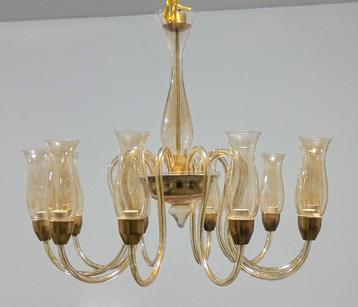 Lustre - ambrette - verre de Murano