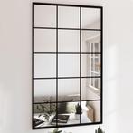 vidaXL Miroirs muraux 6 pcs noir 100x60 cm métal, Huis en Inrichting, Woonaccessoires | Spiegels, Verzenden