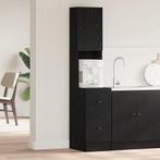 vidaXL Keuken Kast met lade met plank Zwart eiken Bewerkt, Huis en Inrichting, Verzenden, Nieuw